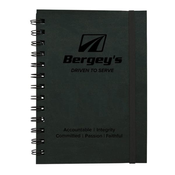 Soft Cover Spiral Notebook - Black
