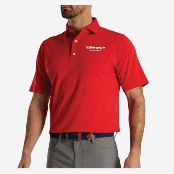 FootJoy Performance Stretch Pique Solid Self Collar Polo