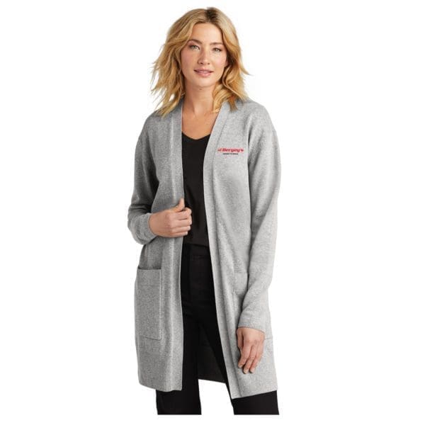Mercer+Mettle Open Front Cardigan - Medium Grey