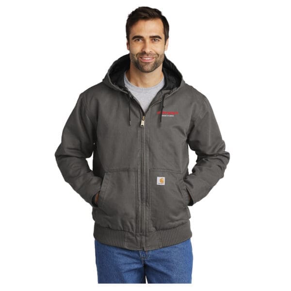 Carhartt Washed Duck Active Jacket - Medium Grey