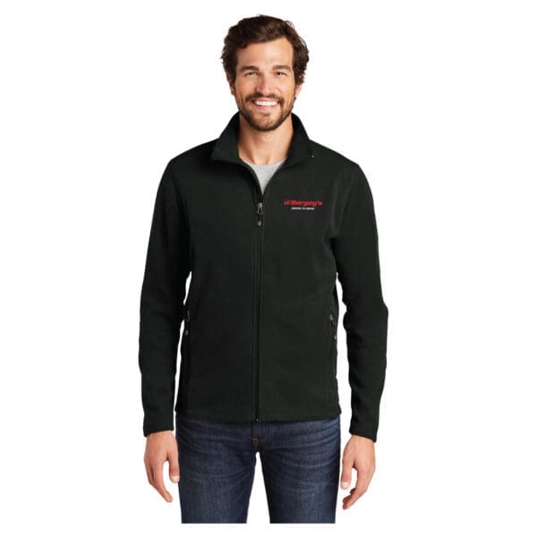 Eddie Bauer Full-Zip Microfleece Jacket - Black