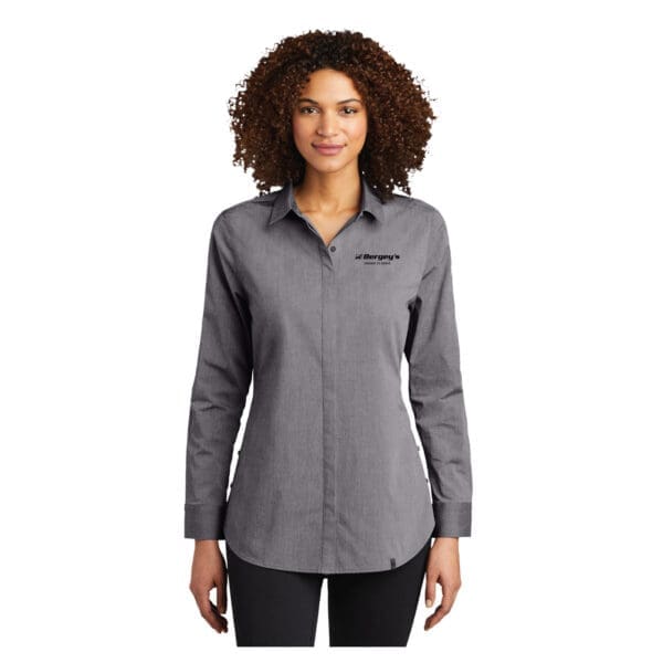 OGIO Ladies Commuter Woven Tunic - Medium Grey