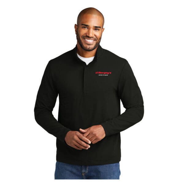 Port Authority Fairway Stretch 1/4-Zip Jacket - Black, 2XL
