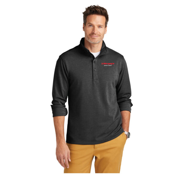Brooks Brothers Mid-Layer Stretch 1/2-Button - Dark Grey, L