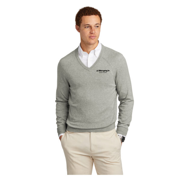 Brooks Brothers Cotton Stretch V-Neck Sweater