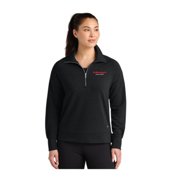 OGIO Women’s Luuma 1/2-Zip - 4XL, Petrol Grey Heather